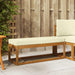 Bancă Natural și Crem 115 x 43 x 45 cm Lemn Solid de Acacia - WALTI WALTI