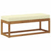 Bancă Natural și Crem 115 x 43 x 45 cm Lemn Solid de Acacia - WALTI WALTI