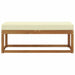 Bancă Natural și Crem 115 x 43 x 45 cm Lemn Solid de Acacia - WALTI WALTI