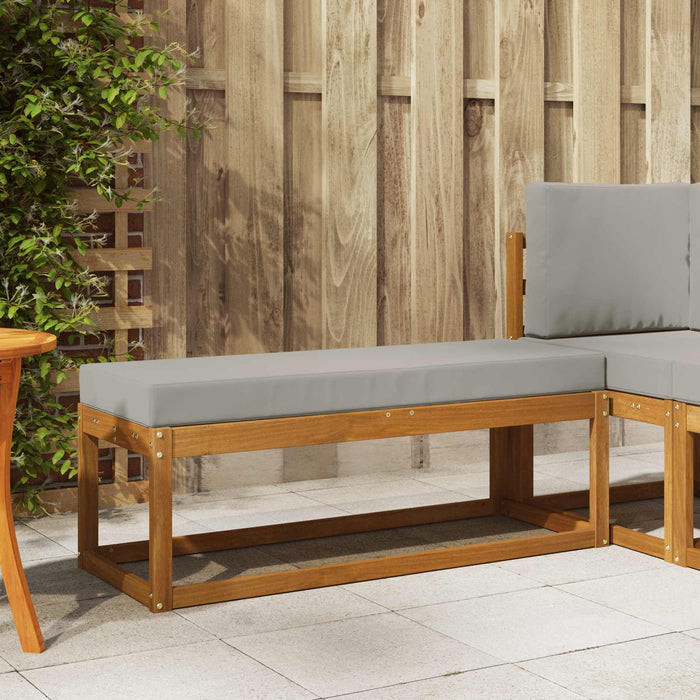 Bancă de taburet Gri natural și deschis 115 x 43 x 37 cm - WALTI WALTI
