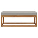 Bancă de taburet Gri natural și deschis 115 x 43 x 37 cm - WALTI WALTI