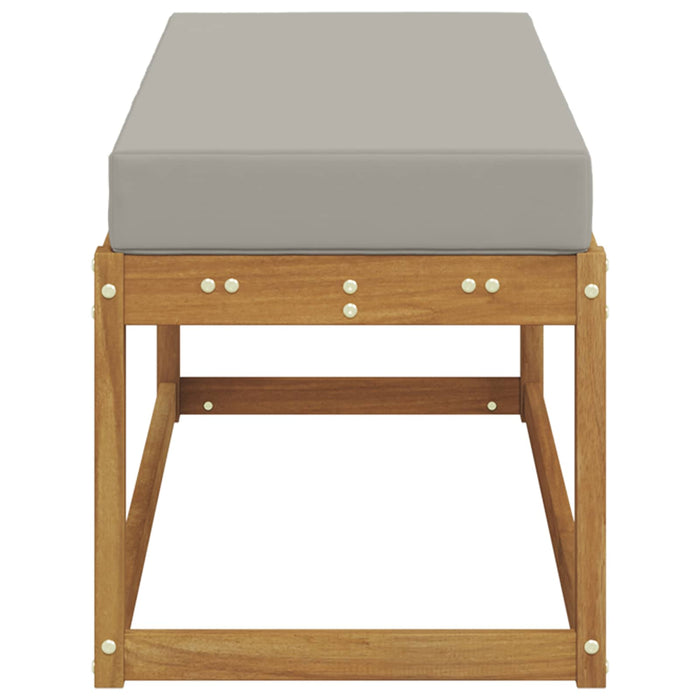 Bancă de taburet Gri natural și deschis 115 x 43 x 37 cm - WALTI WALTI