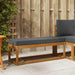 Bancă Natural și Antracit 115 x 43 x 45 cm Lemn Solid de Acacia - WALTI WALTI