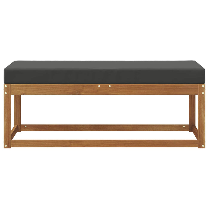 Bancă Natural și Antracit 115 x 43 x 45 cm Lemn Solid de Acacia - WALTI WALTI