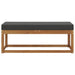 Bancă Natural și Antracit 115 x 43 x 45 cm Lemn Solid de Acacia - WALTI WALTI