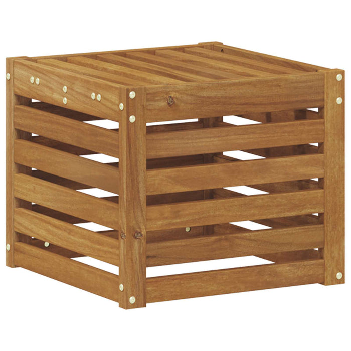 Bancă de exterior natural 43 x 43 x 37 cm Lemn Solid de Acacia - WALTI WALTI