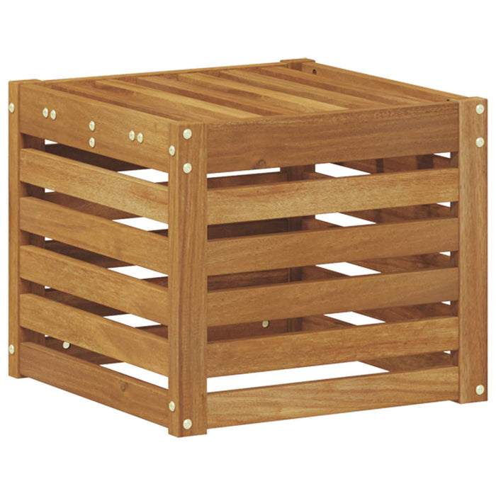 Bancă de exterior natural 43 x 43 x 37 cm Lemn Solid de Acacia - WALTI WALTI
