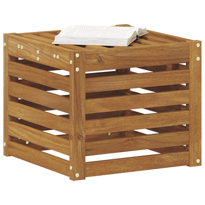 Bancă de exterior natural 43 x 43 x 37 cm Lemn Solid de Acacia - WALTI WALTI