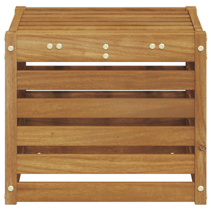Bancă de exterior natural 43 x 43 x 37 cm Lemn Solid de Acacia - WALTI WALTI