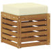Bancă Stivuită pentru Exterior Lemn Solid de Acacia natural - WALTI WALTI