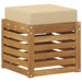 Bancă de exterior Lemn Solid de Acacia natural - WALTI WALTI