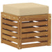Bancă de exterior Lemn Solid de Acacia natural - WALTI WALTI