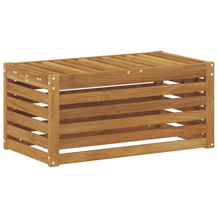 Bancă de exterior natural 79 x 43 x 37 cm Lemn Solid de Acacia - WALTI WALTI