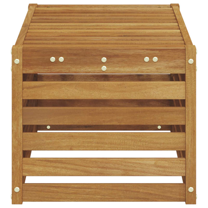 Bancă de exterior natural 79 x 43 x 37 cm Lemn Solid de Acacia - WALTI WALTI