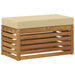 Bancă de exterior Lemn Solid de Acacia natural - WALTI WALTI