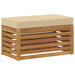 Bancă de exterior Lemn Solid de Acacia natural - WALTI WALTI
