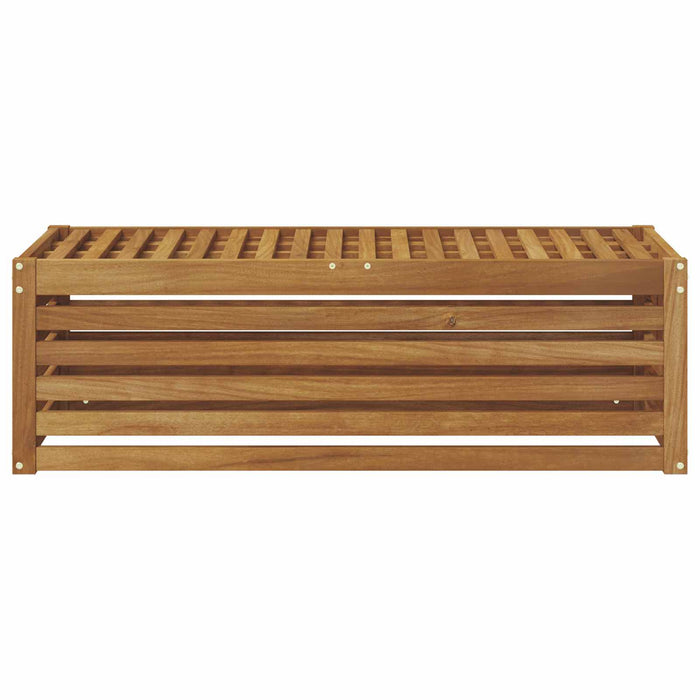 Bancă de exterior natural 115 x 43 x 37 cm Lemn Solid de Acacia - WALTI WALTI