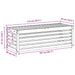 Bancă de exterior natural 115 x 43 x 37 cm Lemn Solid de Acacia - WALTI WALTI