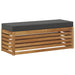 Bancă de taburet cu pernă Natural și Antracit 115 x 43 x 37 cm - WALTI WALTI