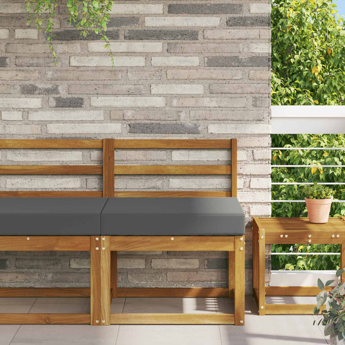 Perna pentru canapea de exterior Antracit 60 x 60 x 8 cm - WALTI WALTI