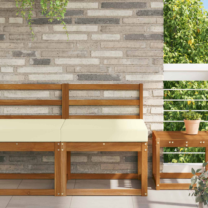 Perna pentru canapea de exterior Crem 60 x 60 x 8 cm Poliester - WALTI WALTI