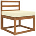 Perna pentru canapea de exterior Crem 60 x 60 x 8 cm Poliester - WALTI WALTI