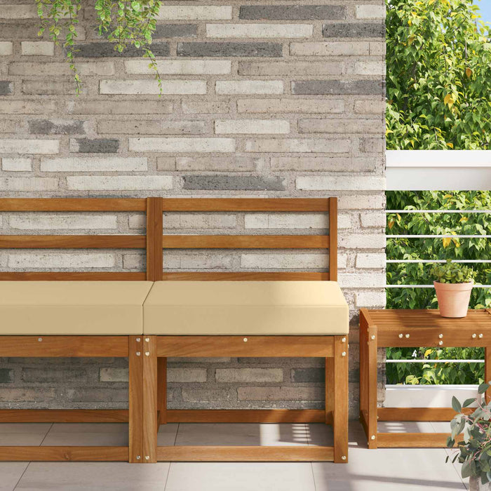 Perna pentru canapea de exterior Bej 60 x 60 x 8 cm Poliester - WALTI WALTI