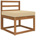 Perna pentru canapea de exterior Bej 60 x 60 x 8 cm Poliester - WALTI WALTI