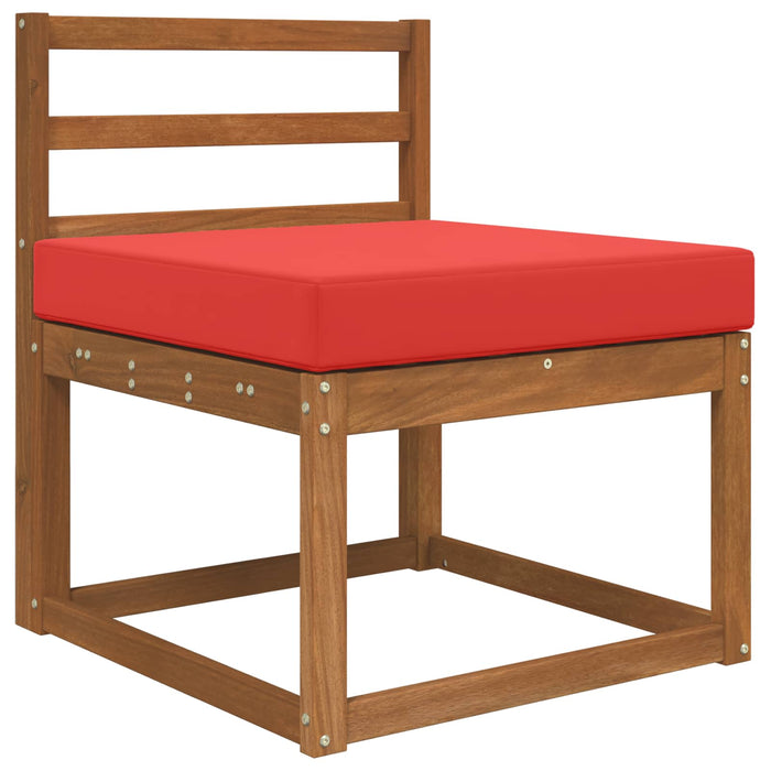 Perna pentru canapea de exterior Roșu 60 x 60 x 8 cm Poliester - WALTI WALTI