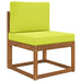 Perna pentru canapea de exterior 2 pcs Verde Poliester - WALTI WALTI