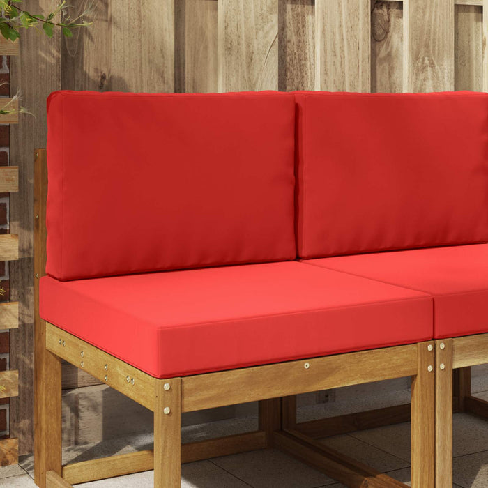 Perna pentru canapea de exterior 2 pcs Roșu Poliester - WALTI WALTI