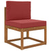 Perna pentru canapea de exterior 2 pcs bordo Poliester - WALTI WALTI