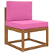 Perna pentru canapea de exterior 2 pcs Roz Poliester - WALTI WALTI