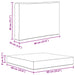 Perna pentru canapea de exterior 2 pcs Turcoaz Poliester - WALTI WALTI