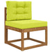 Perna pentru canapea de exterior 2 pcs Verde Poliester - WALTI WALTI