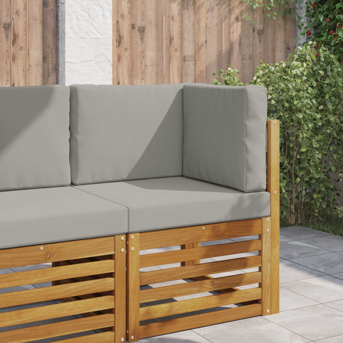 Perna pentru canapea de exterior 3 pcs Gri Poliester - WALTI WALTI