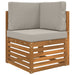 Perna pentru canapea de exterior 3 pcs Gri Poliester - WALTI WALTI