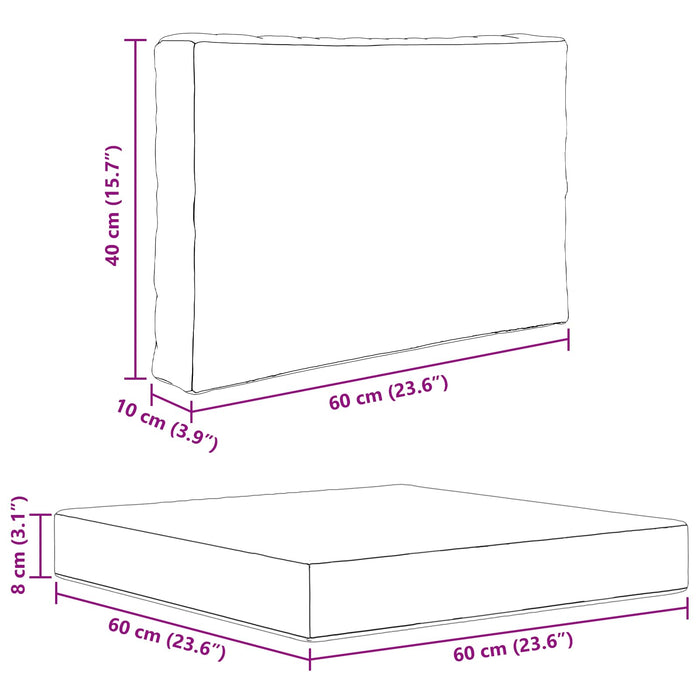 Perna pentru canapea de exterior 3 pcs Gri Poliester - WALTI WALTI