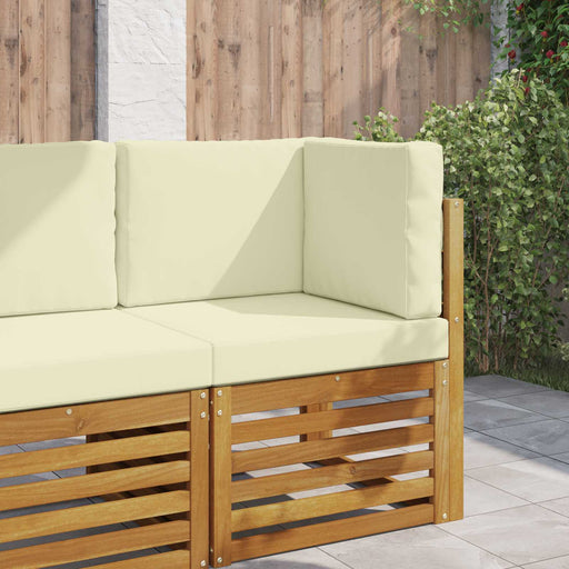 Perna pentru canapea de exterior 3 pcs Crem Poliester - WALTI WALTI