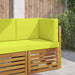 Perna pentru canapea de exterior 3 pcs Verde Poliester - WALTI WALTI