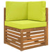 Perna pentru canapea de exterior 3 pcs Verde Poliester - WALTI WALTI