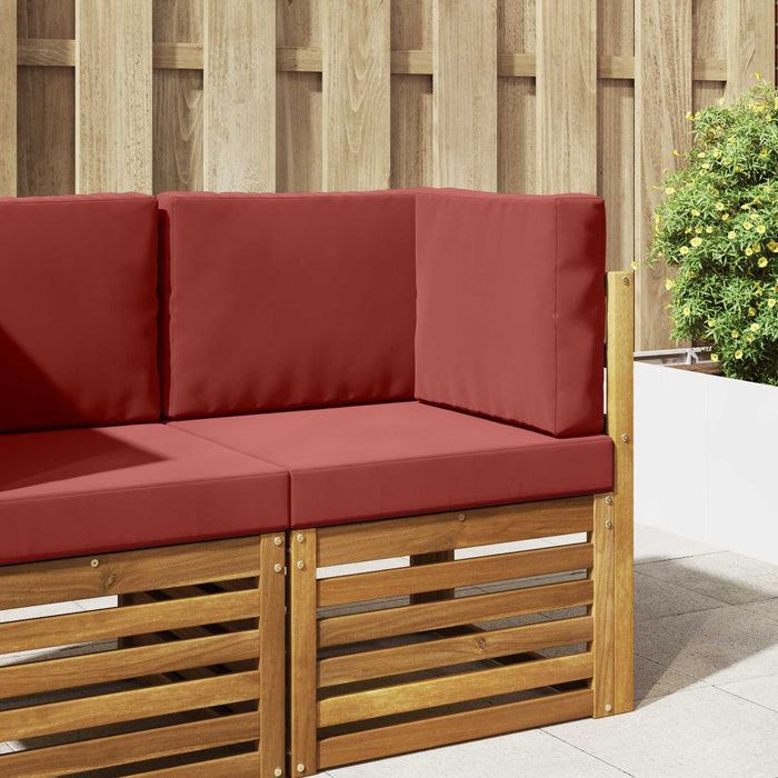 Perna pentru canapea de exterior 3 pcs bordo Poliester - WALTI WALTI
