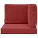 Perna pentru canapea de exterior 3 pcs bordo Poliester - WALTI WALTI