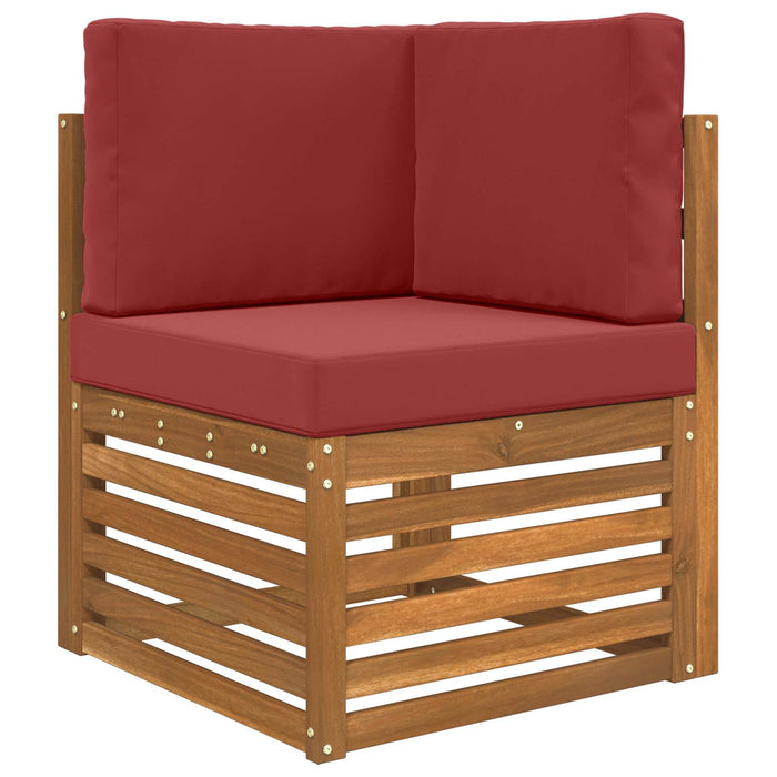 Perna pentru canapea de exterior 3 pcs bordo Poliester - WALTI WALTI