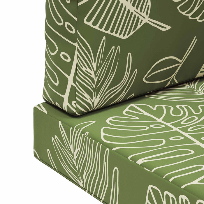 Perna pentru canapea de exterior 3 pcs Design cu frunze - WALTI WALTI