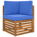 Perna pentru canapea de exterior 3 pcs Turcoaz Poliester - WALTI WALTI