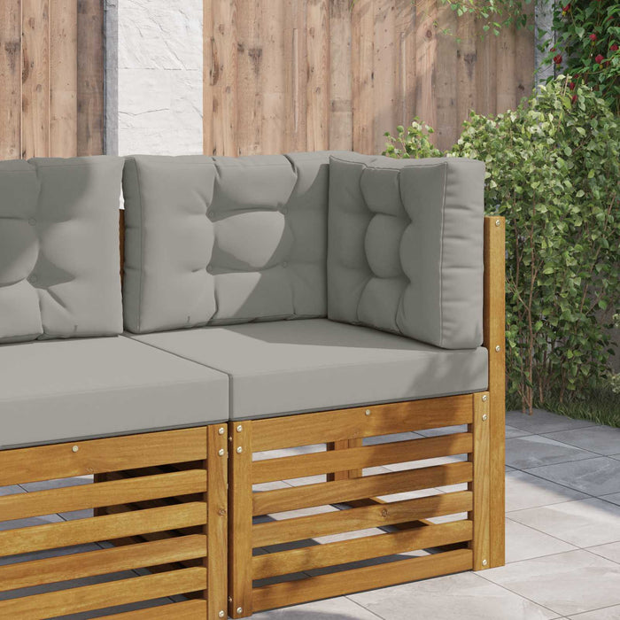 Perna pentru canapea de exterior 3 pcs Gri Poliester - WALTI WALTI