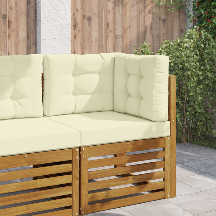 Perna pentru canapea de exterior 3 pcs Crem Poliester - WALTI WALTI