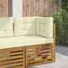 Perna pentru canapea de exterior 3 pcs Crem Poliester - WALTI WALTI