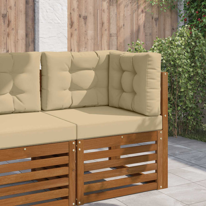 Perna pentru canapea de exterior 3 pcs Bej Poliester - WALTI WALTI